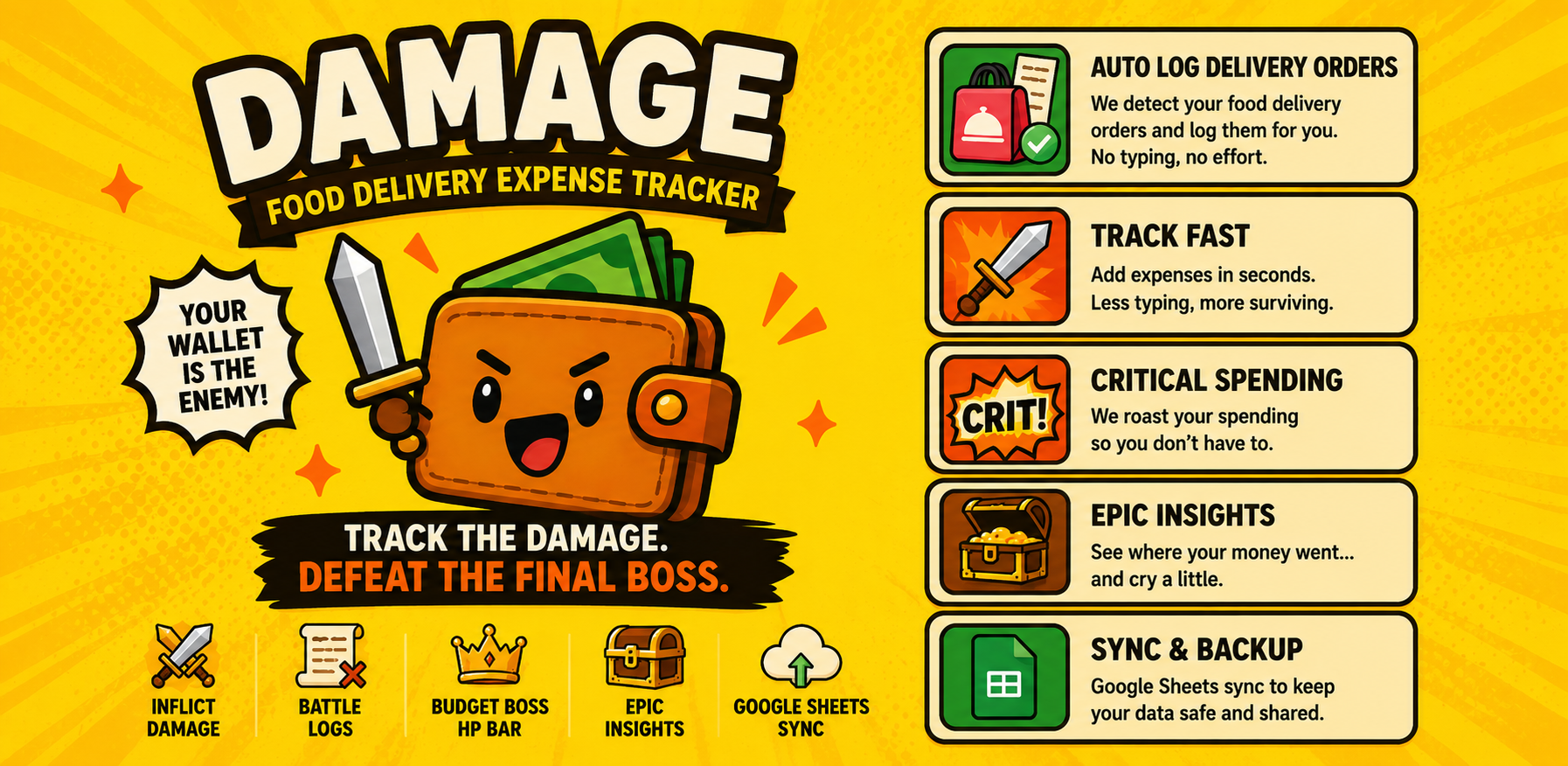 DAMAGE — Food Delivery Expense Tracker